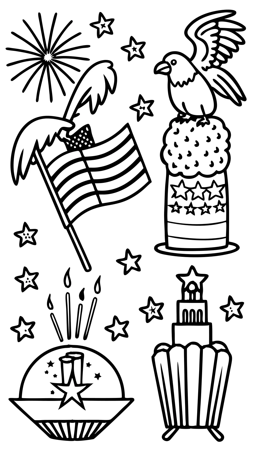 coloriages imprimables gratuits du 4 juillet